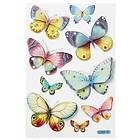3D Stickers Färgglada Fjärilar