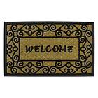 JVL 45x75cm Woven Coir Tuffscrape Doormat Welcome