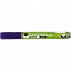 Porslin Glaspenna Opaque Glitter Violett 2-4 mm