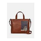 Yoshi Midnight Cats Brown Leather Grab Bag