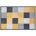 Mayfair Washamat Recylon Blocks Ochre Mat 75 X 50Cm