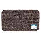 JVL Delta Ribbed Mat, 40x70cm Brown