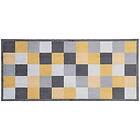 Mayfair Washamat Recylon Blocks Ochre Mat 150 X 67Cm