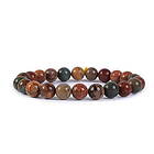 Kristallpunkten Armband Picasso Jaspis 8 mm pärlor