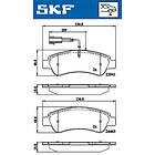 SKF Bromsbeläggssats, skivbroms VKBP 90035 E