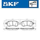 SKF Bromsbeläggssats, skivbroms VKBP 80478 A