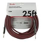 Fender Professional Series Instrument Cable 25' Red Tweed