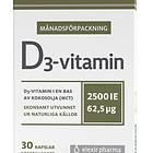 Elixir Pharma D3 Vitamin 2500IU 30 Capsules