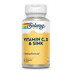 Solaray Vitamin C, D & Zink 30 Capsules
