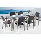 deNoord Matgrupp Grosseto med 6 Chairs Konstrotting Trädgårdsmöbelset Med Bord+6