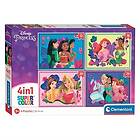 Clementoni Disney Princess Puslespill 4-in-1