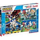 Sonic Puslespill 3x48 Brikker