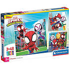 Clementoni Spidey And His Amazing Friends Pussel 3x48 Bitar