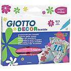 Giotto Decor Textil Tuschpennor 12-pack