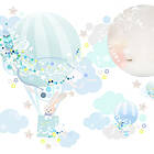 Blue Schmooks Wallsticker Hot Air,