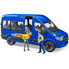 Green Toys Bruder MB Sprinter Transferbuss med Förare & Passagerare