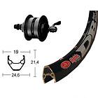 Winora Rigida Zac 2000 Qr Dynamo Shimano Dh3d35 6b Disc Road Front Wheel Svart 9 x 100 mm