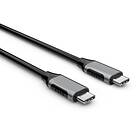 Iiglo USB-C till USB-C 3.2 kabel 2m Grå