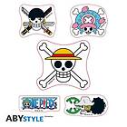 Abysse Corp One Piece Stickers 16x11cm Straw Hat Skulls