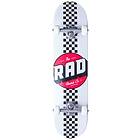 RAD Skateboards Checker Stripe Komplett Skateboard (Vit) Vit 7,75"