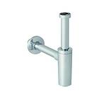 Geberit dip tube trap for washbasin horizontal outlet: d40mm g1 1/4 bright chrome-plated