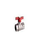 Pettinaroli f x heavyduty fullway ball valve red butterfly handle te