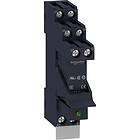 Schneider Electric Zelio rsb plug-in relay premounted in socket with diode and legend 2 c/o 8a contacts and 24vdc supply