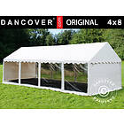 Dancover Partytält Festtält Original 4x8m PVC, Panorama, Vit