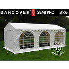 Dancover Partytält Festtält SEMI PRO Plus 3x6m PVC, Vit