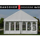 Dancover Professionellt Partytält Festtält EventZone 6x12m PVC, Vit