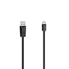 Hama USB-C USB-A USB 3,2 5 Gbit/s 1,5m Svart