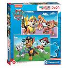 Clementoni Jigsaw Puzzle Paw Patrol 2x20st. Golv