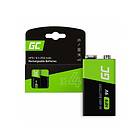 Green Cell Laddningsbara HF9 Batterier 250mAh, 9V, 4-pack