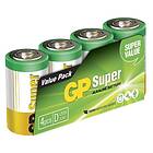 GP 13A-S4/ LR20 batteri - 4 Pack 