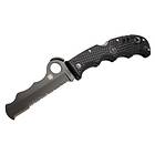 Spyderco Assist LTWT Black Blade Part-Serrated