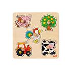 Goki Wooden Stud Puzzle Farm Trä