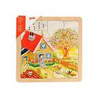 Goki 4-layer Puzzle Seasons 54pcs. Trä