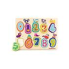 TopBright Toys Wooden Puzzle Animals and Numbers 10pcs. Trä