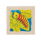 Goki Wooden Layer Puzzle Butterfly Trä