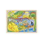 Goki Wooden Jigsaw Puzzle Dinosaurs 48pcs. Trä