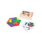 Small Foot Wooden Shape Puzzle Hexagon Trä