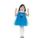 Maskeraddräkt för barn Cookie Monster Sesame Street Blå (2 Delar) 3-4 år