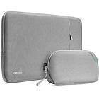 Tomtoc Versatile A13 Recycled Sleeve with Pouch (Macbook Pro 15/16") Svart