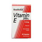 HealthAid Vitamin E 200IU Natural 60 Capsules