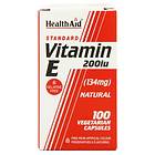 HealthAid Vitamin E 200IU Natural 100 Capsules