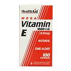 HealthAid Vitamin E 1000IU Natural 100 Capsules