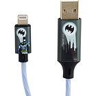 DC Comics Batman Light-Up USB-A to Lightning Cable