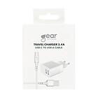 Gear Charger 2 x USB-A 3.4A USB-C Cable