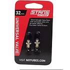 Silver Stans No Tubes Tubeless Schrader Valve Pair 32 mm