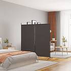 vidaXL Rumsavdelare 2 paneler brun 175x180 cm tyg 350259
